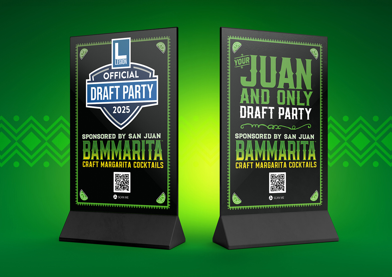 Bammarita table tents