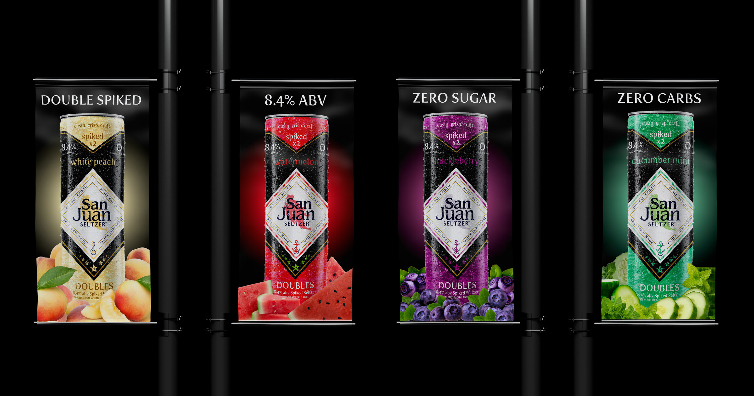 Doubles retail banners - full spread