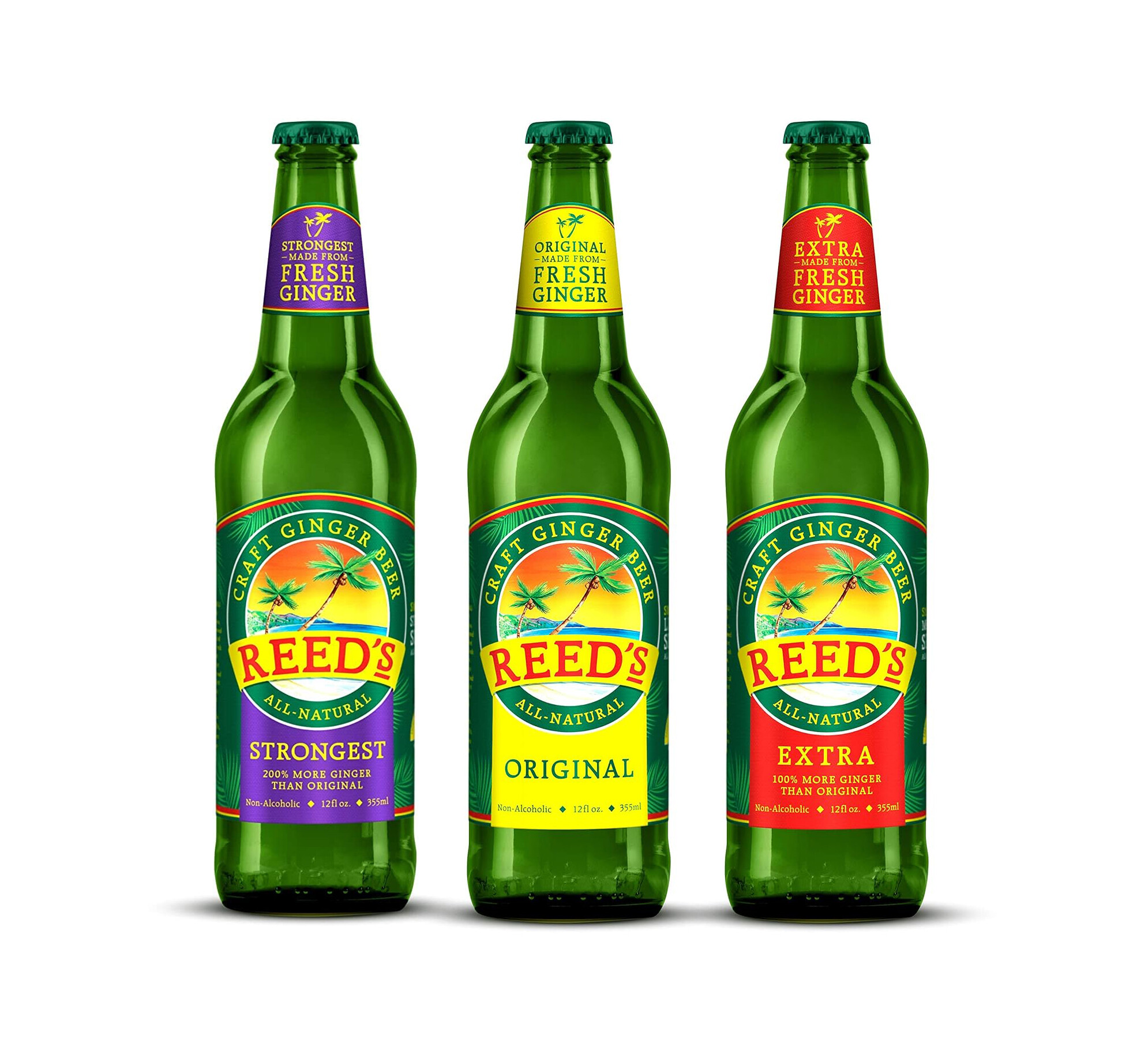 Reed's bottles - full refreshed range