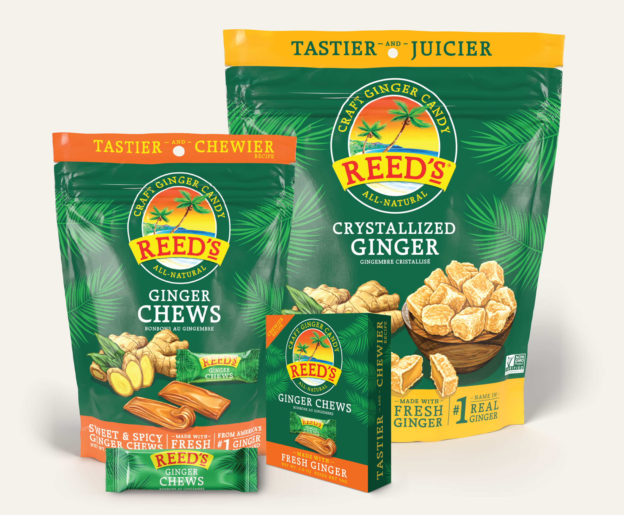 Reed's ginger candy lineup