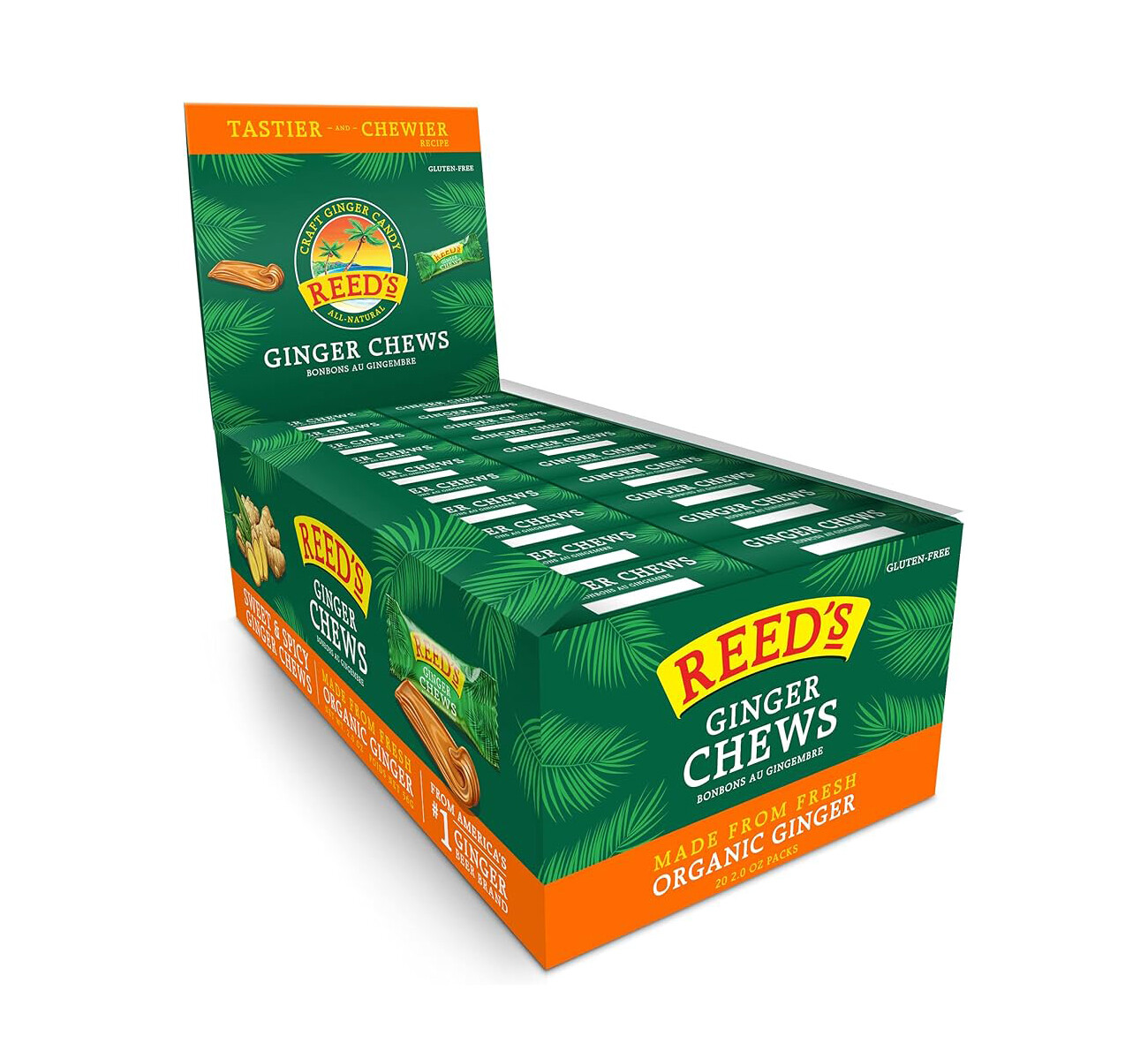 Reed's chews retail rack