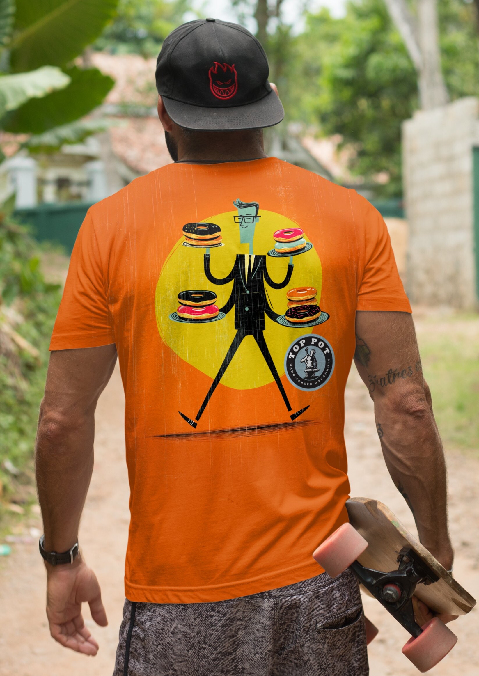 Top Pot apparel back graphic 2
