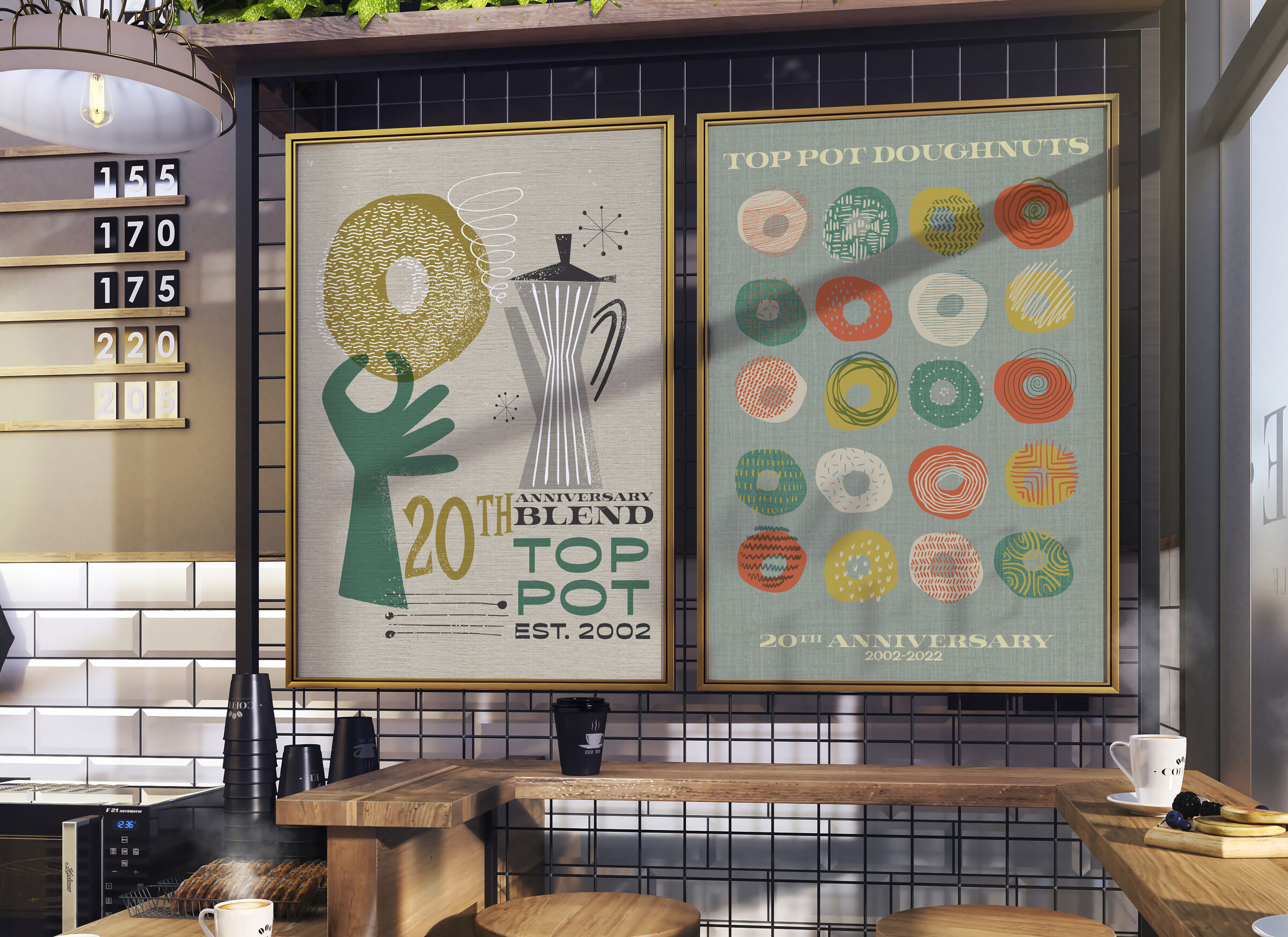 Top Pot anniversary posters
